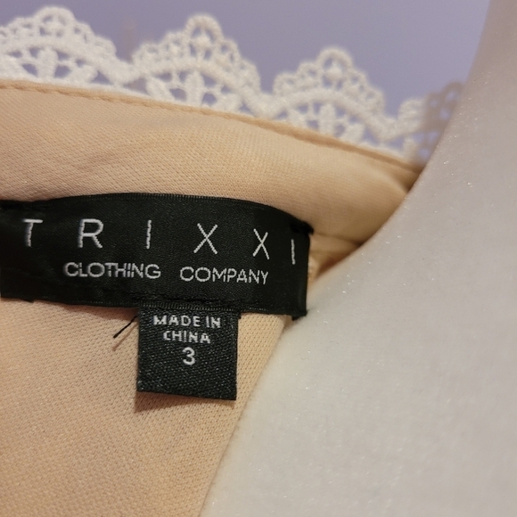 TRIXXI White Lace With Tulle Hem Dress - Picture 10 of 10